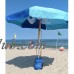 Buoy Beach Six Panel Beach Umbrella with Shade Anchor   